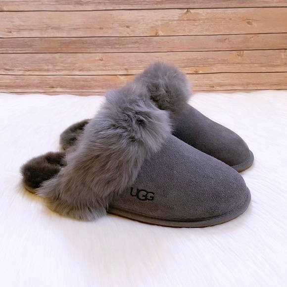 UGG Shoes - UGG Scuff Sis Slippers In Charcoal